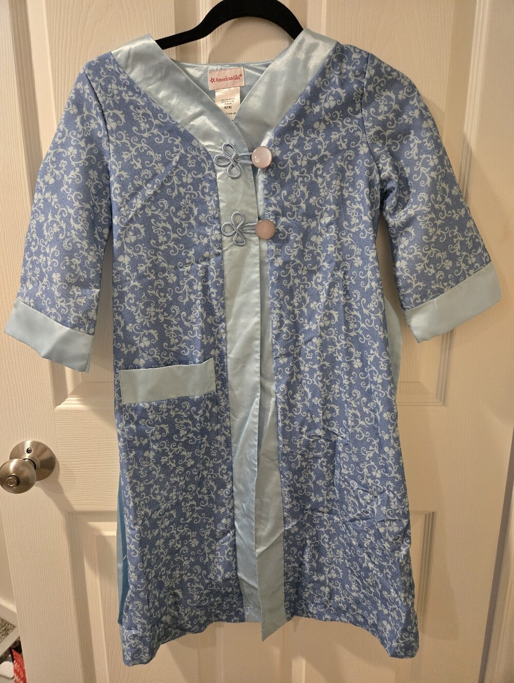 American Girl Dress Like Your Doll Rebecca's Robe Blue Sz S(7/8)
